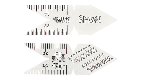 Center Gage, 60 Degree, Starrett