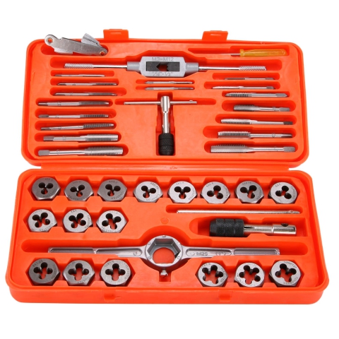 Tap & Die Set, 41-Piece Metric