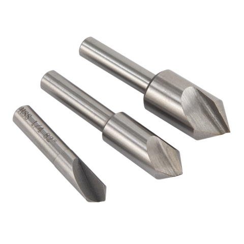 Countersink Set, Single Flute 82 Degree, Set of 3