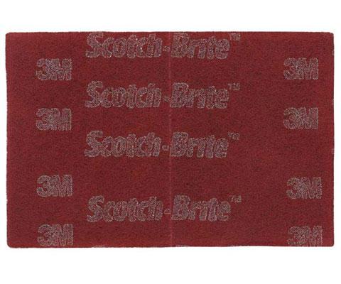 Abrasive Pad, Maroon Hand Pad, 3M