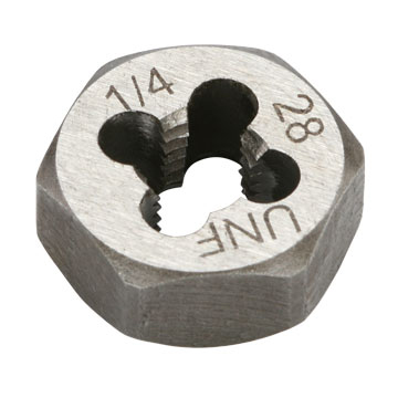 Die, Hex, 1/4"-28 Thread