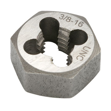 Die, Hex, 3/8"-16 Thread