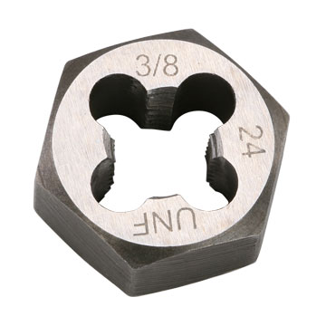 Die, Hex, 3/8"-24 Thread