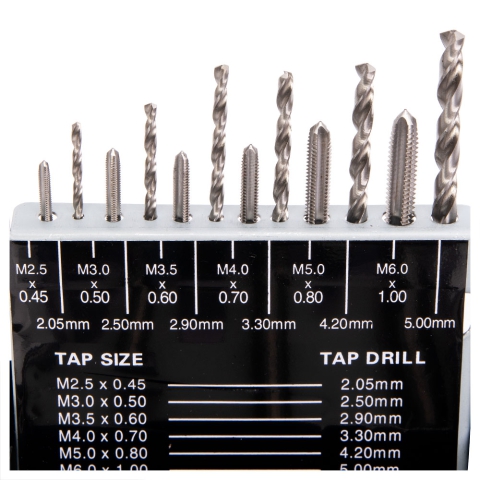 "18 Pieces HSS MetricTap & Drill Combo Set