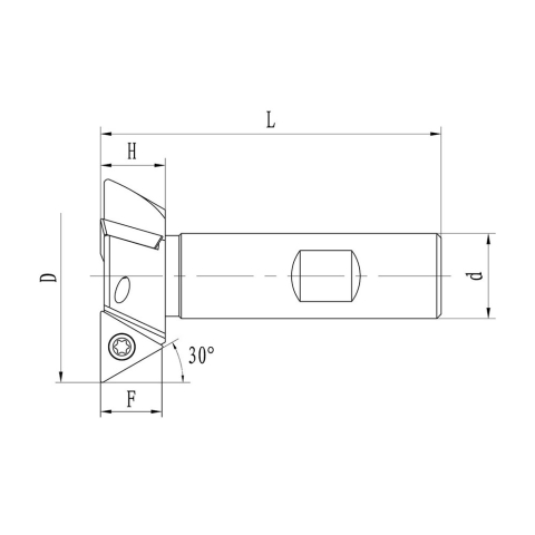 "Single Flute Dovetail Cutter