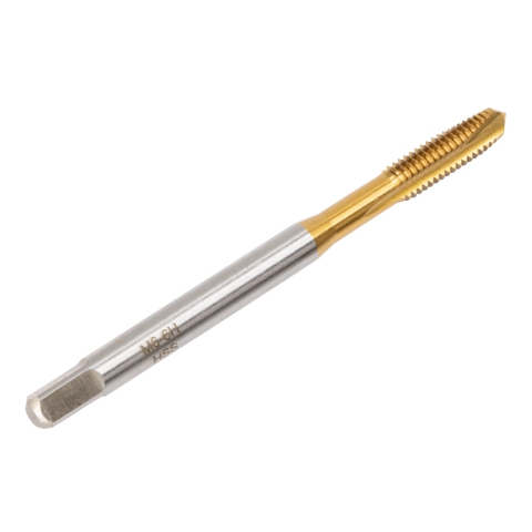 Tap, M6x1.0 Metric, Spiral Point, TiN Coated