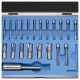 Counterbore Set, Interchangeable Pilot, HSS, 21 Piece