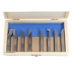 Tool Bits, 3/8" Presharpened, Set of 8 HSS